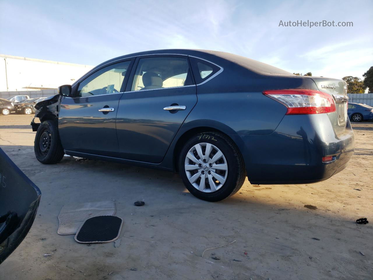 2014 Nissan Sentra S Blue vin: 3N1AB7AP9EY209790