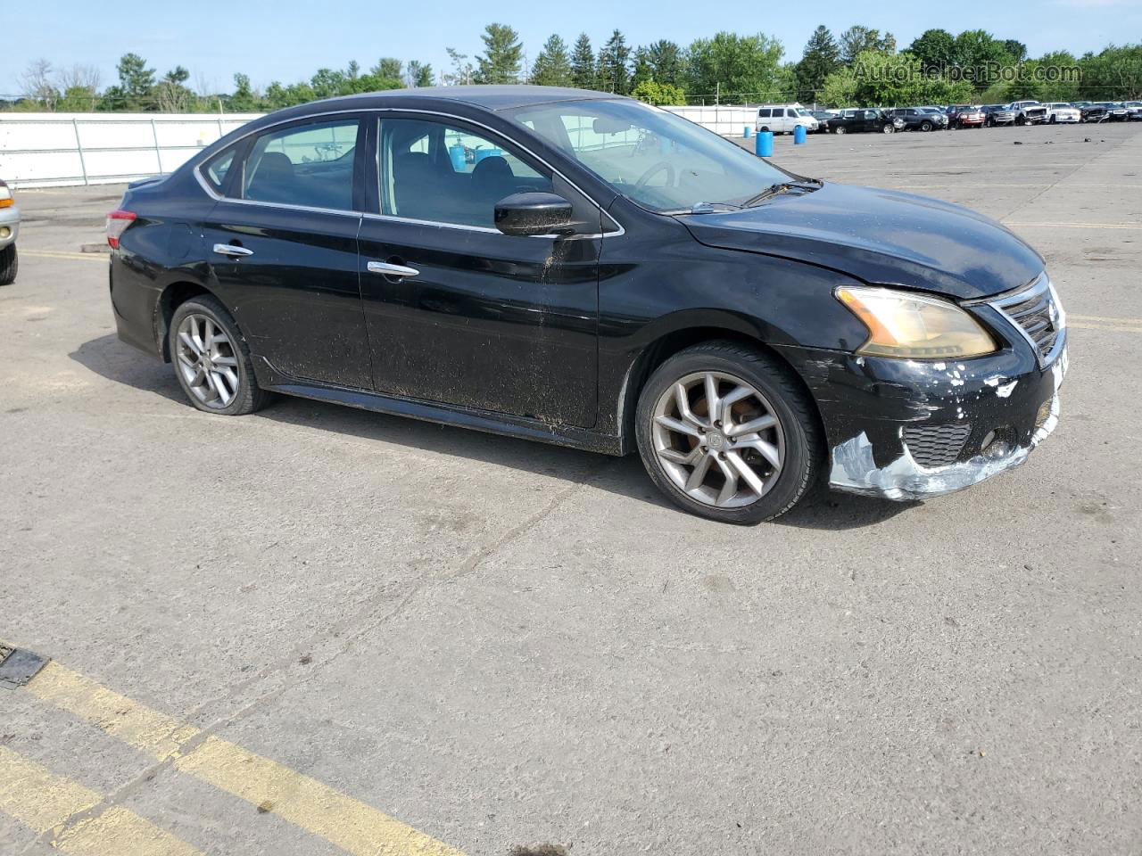 2014 Nissan Sentra S Black vin: 3N1AB7AP9EY248511