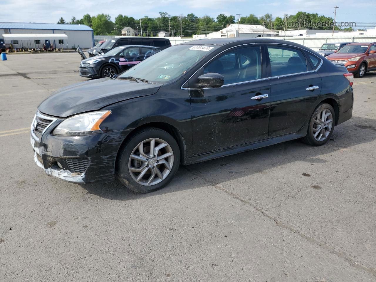 2014 Nissan Sentra S Black vin: 3N1AB7AP9EY248511