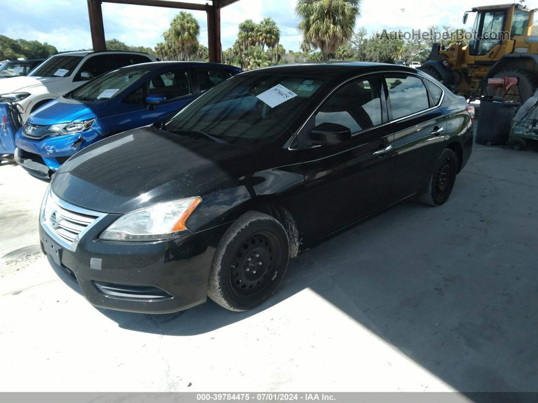 2014 Nissan Sentra Sv Black vin: 3N1AB7AP9EY255622