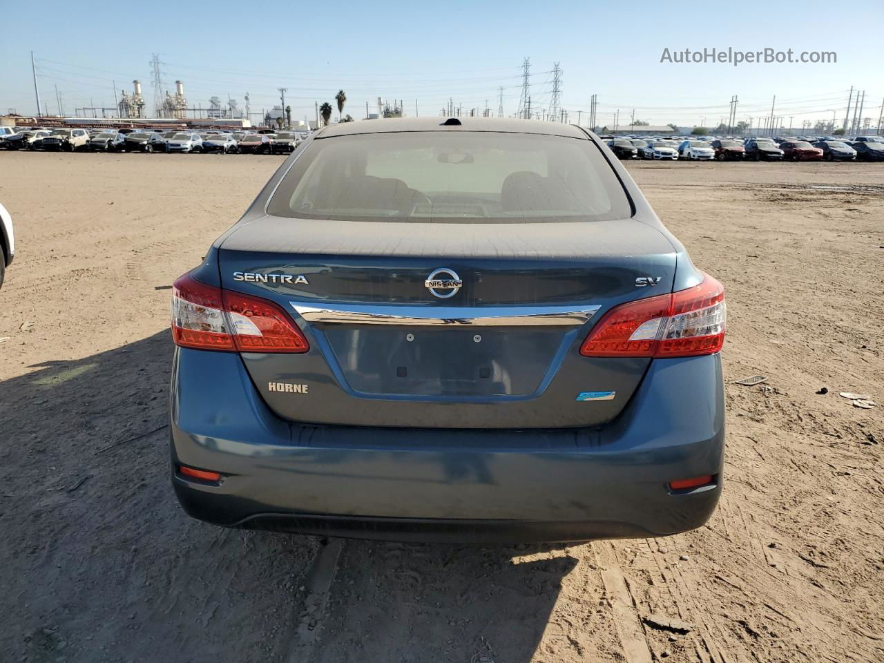 2014 Nissan Sentra S Blue vin: 3N1AB7AP9EY292329