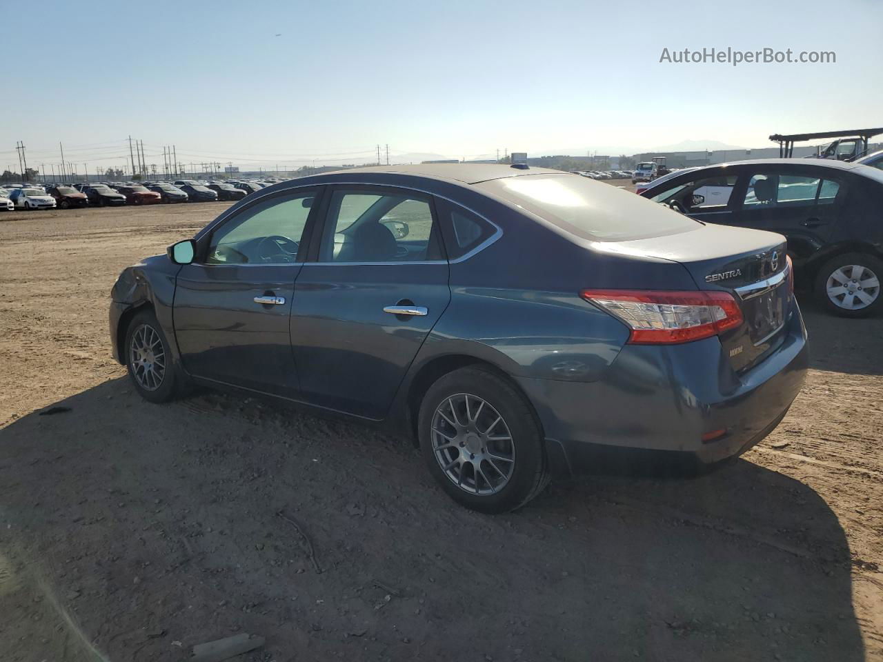 2014 Nissan Sentra S Blue vin: 3N1AB7AP9EY292329