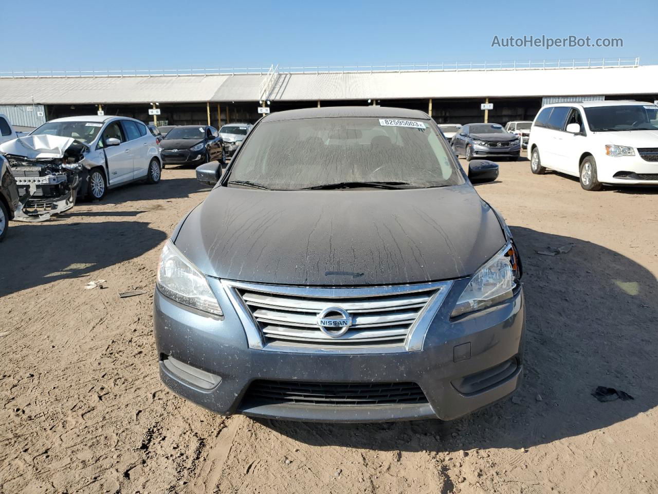 2014 Nissan Sentra S Blue vin: 3N1AB7AP9EY292329