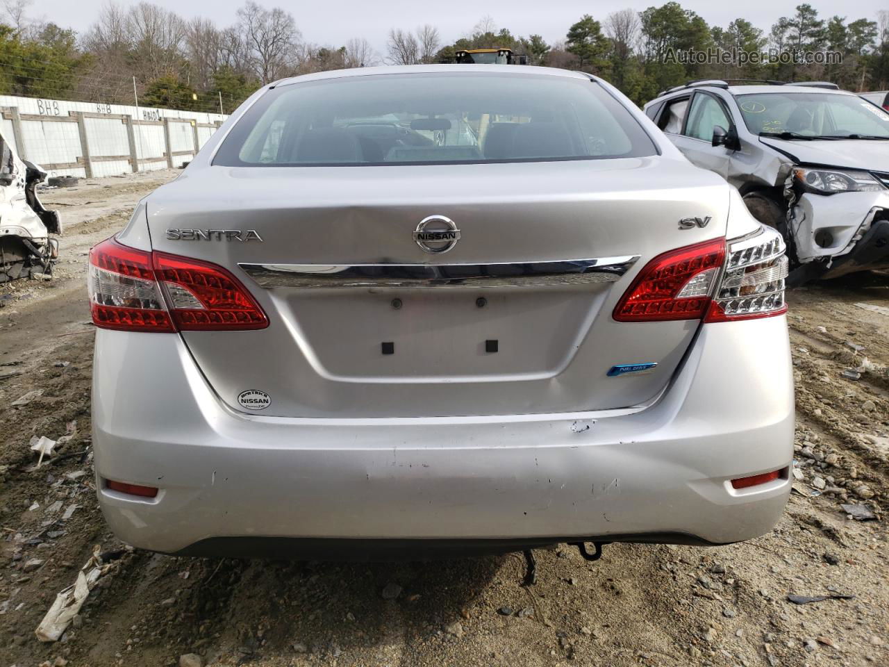 2014 Nissan Sentra S Silver vin: 3N1AB7AP9EY303233