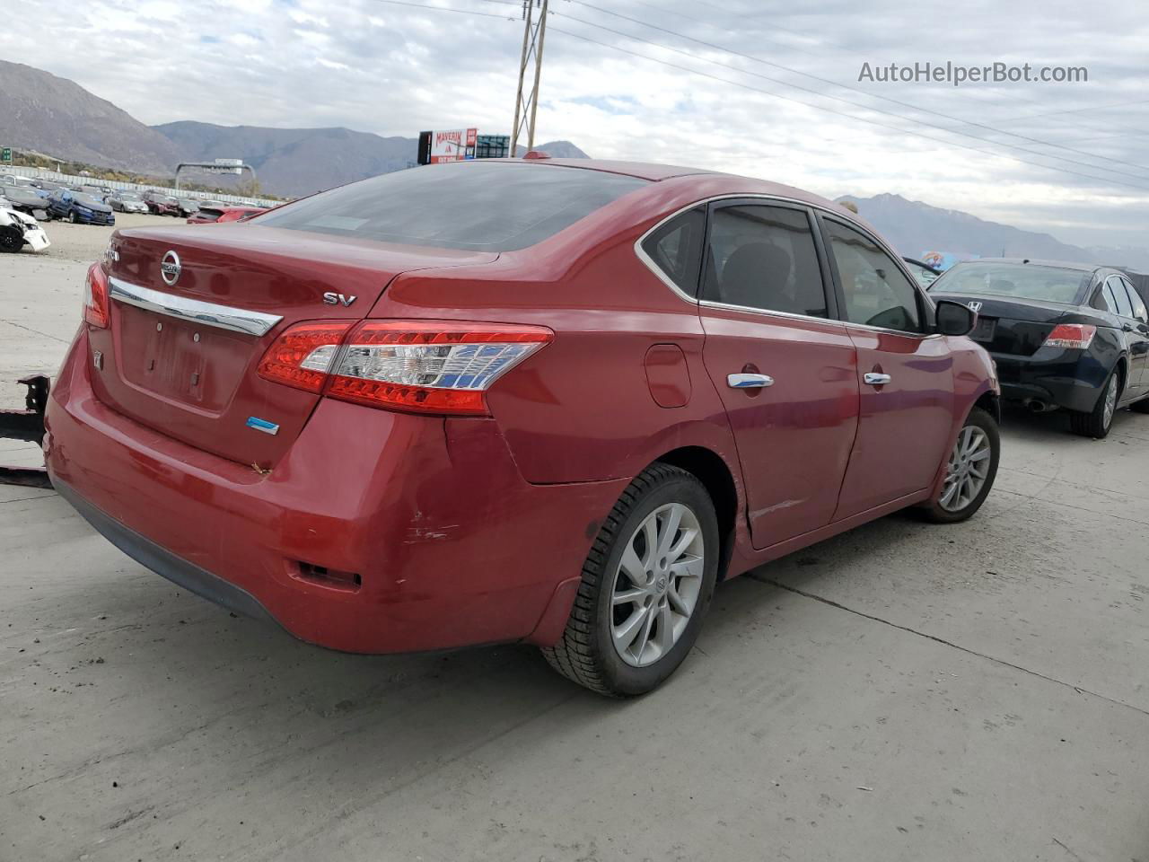 2014 Nissan Sentra S Red vin: 3N1AB7AP9EY311218