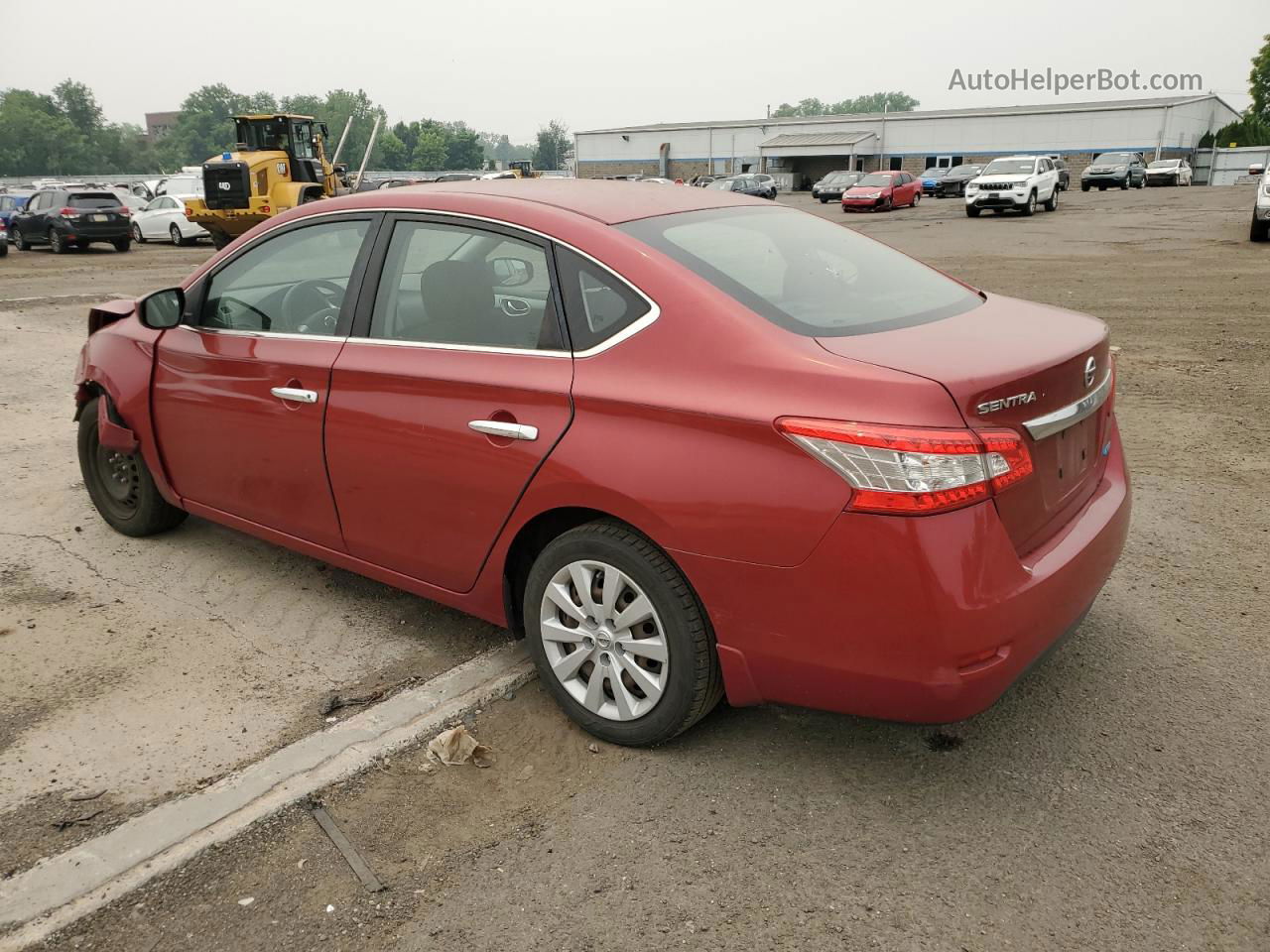 2014 Nissan Sentra S Бордовый vin: 3N1AB7AP9EY311333