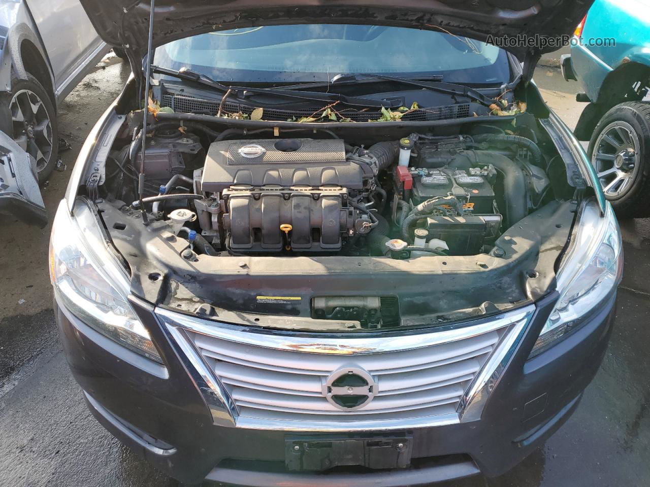 2014 Nissan Sentra S Угольный vin: 3N1AB7AP9EY321182