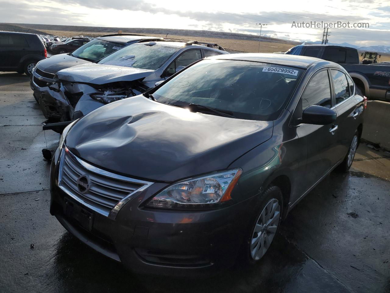 2014 Nissan Sentra S Charcoal vin: 3N1AB7AP9EY321182