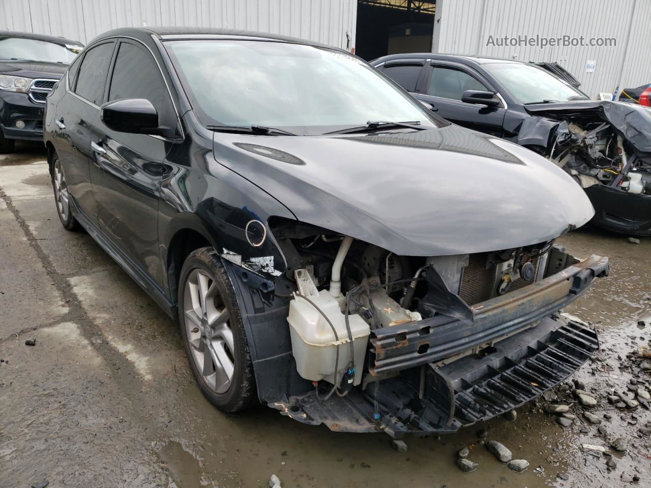 2014 Nissan Sentra S Black vin: 3N1AB7AP9EY339715