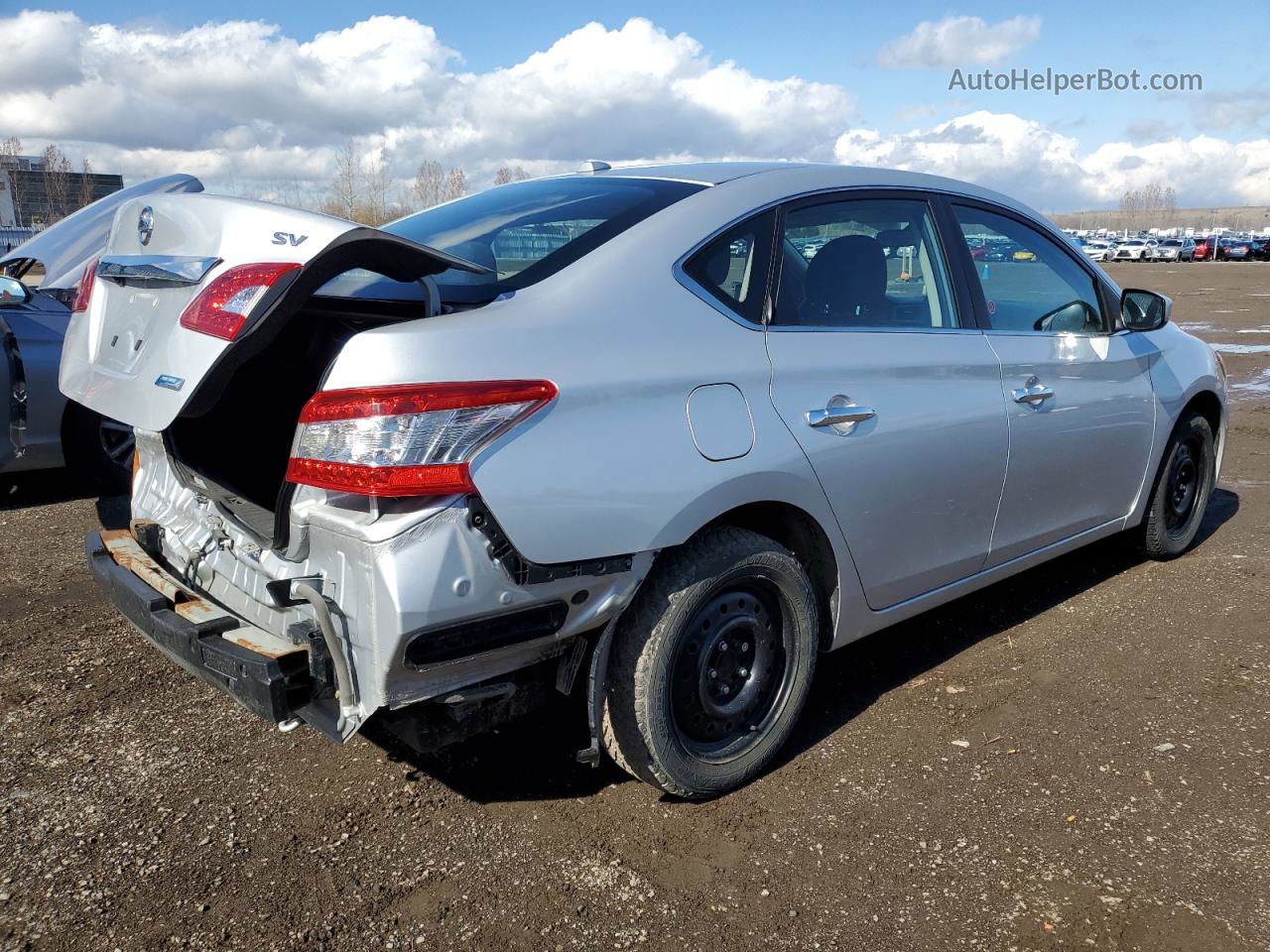 2015 Nissan Sentra S Silver vin: 3N1AB7AP9FL658269