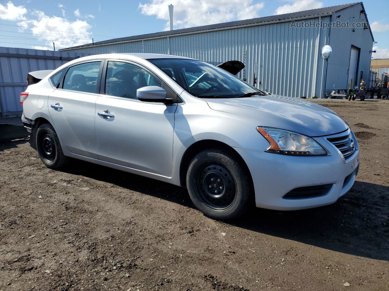 2015 Nissan Sentra S Silver vin: 3N1AB7AP9FL658269