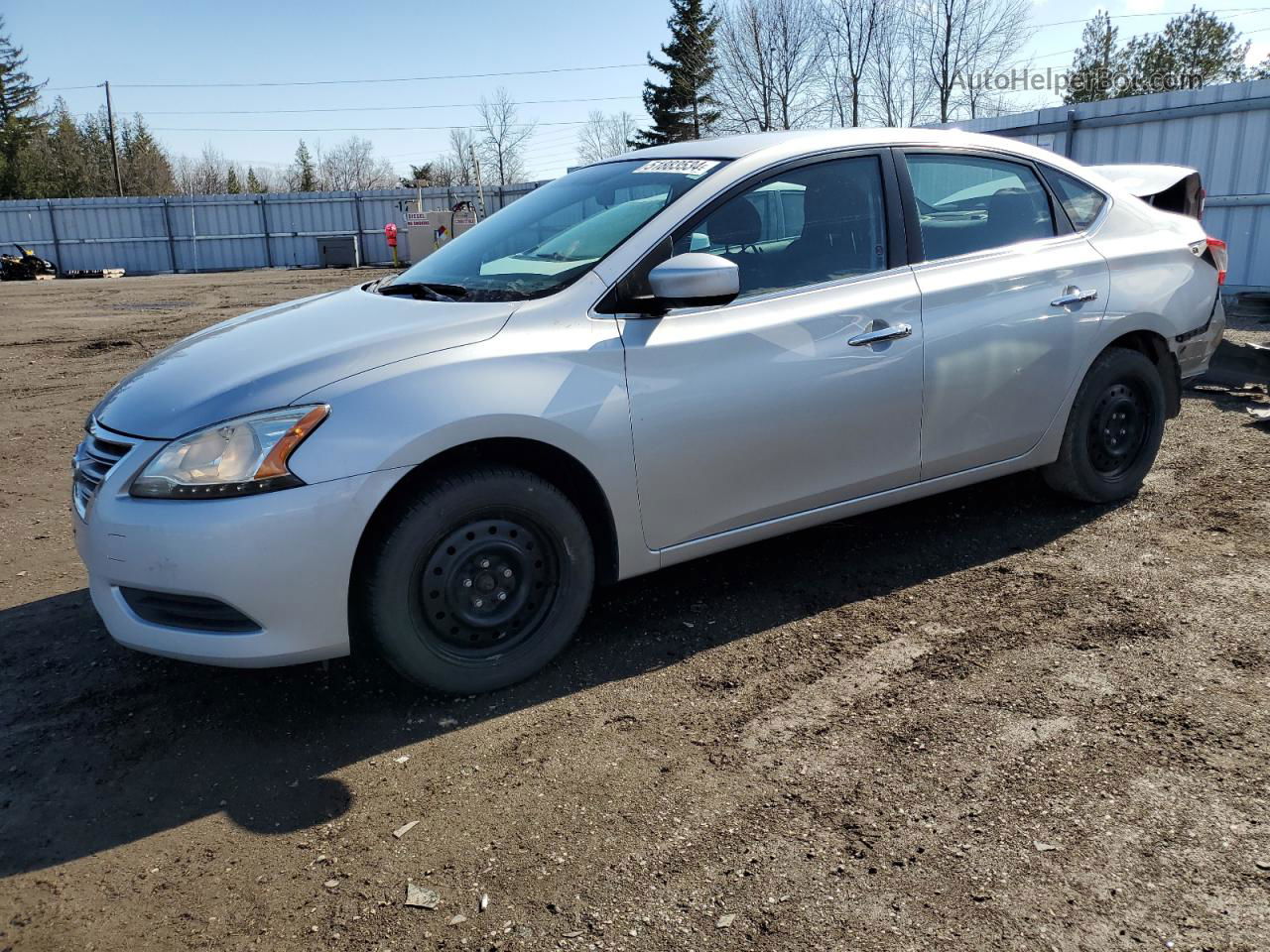 2015 Nissan Sentra S Silver vin: 3N1AB7AP9FL658269