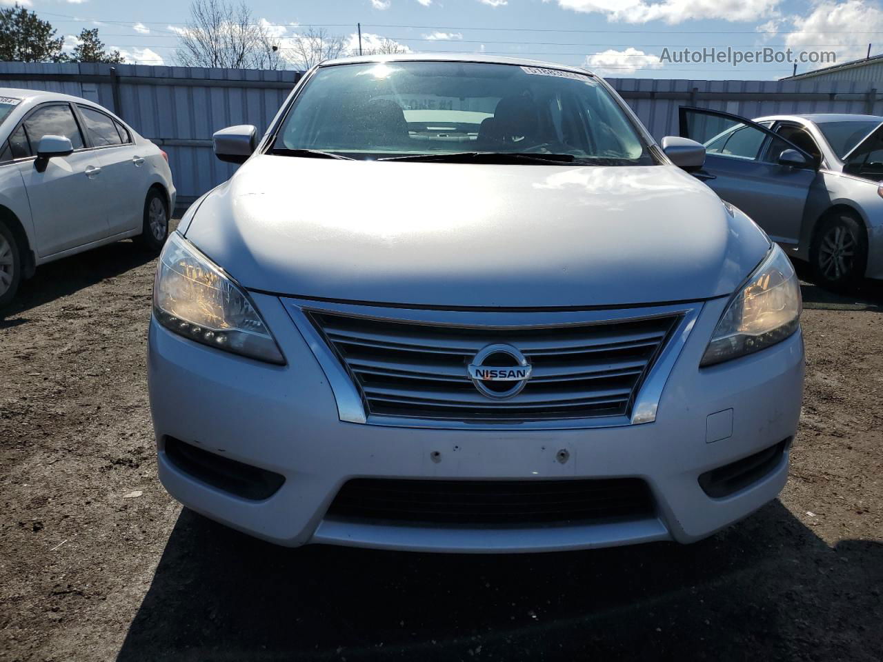 2015 Nissan Sentra S Silver vin: 3N1AB7AP9FL658269