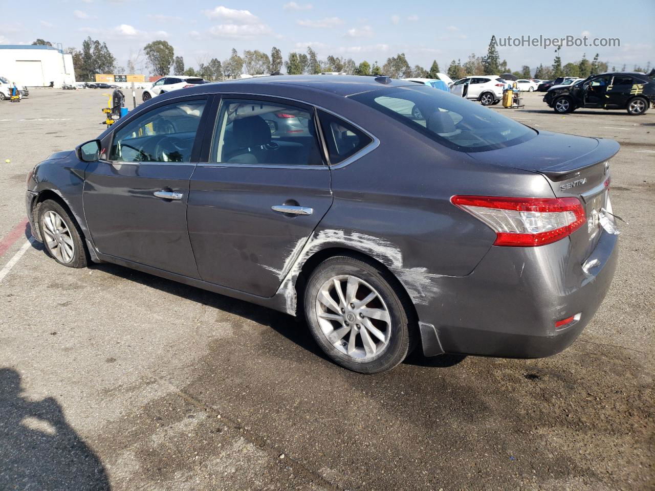 2015 Nissan Sentra S Gray vin: 3N1AB7AP9FY273698