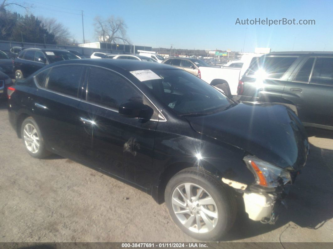 2015 Nissan Sentra Sv Black vin: 3N1AB7AP9FY273779