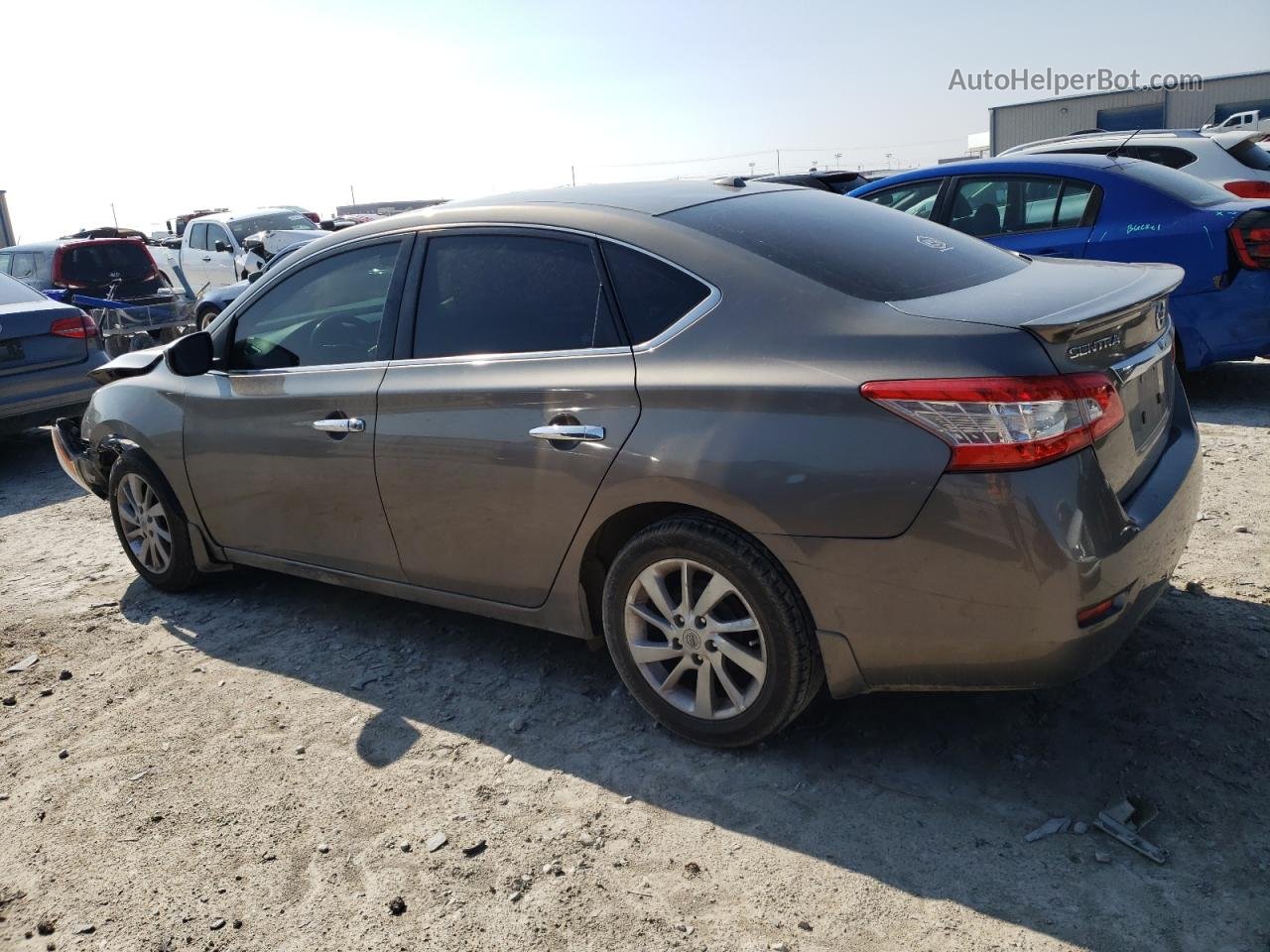 2015 Nissan Sentra S Серый vin: 3N1AB7AP9FY277637