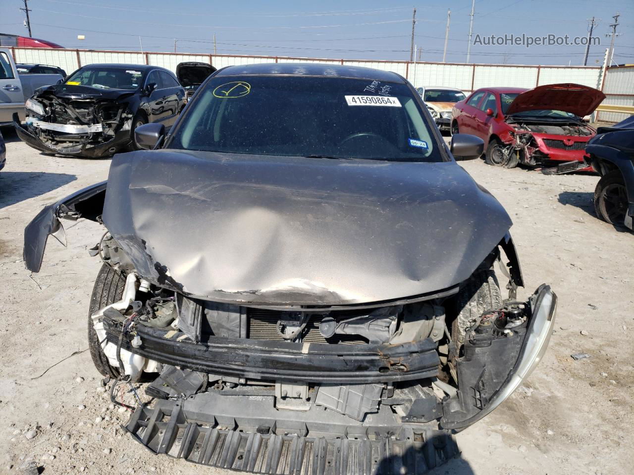 2015 Nissan Sentra S Серый vin: 3N1AB7AP9FY277637