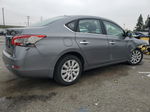 2015 Nissan Sentra S Gray vin: 3N1AB7AP9FY290629