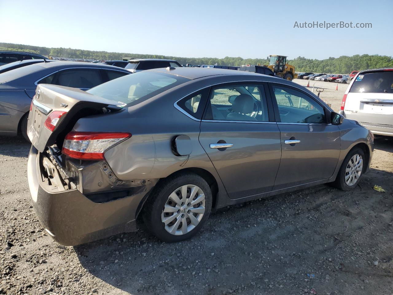 2015 Nissan Sentra S Brown vin: 3N1AB7AP9FY291473