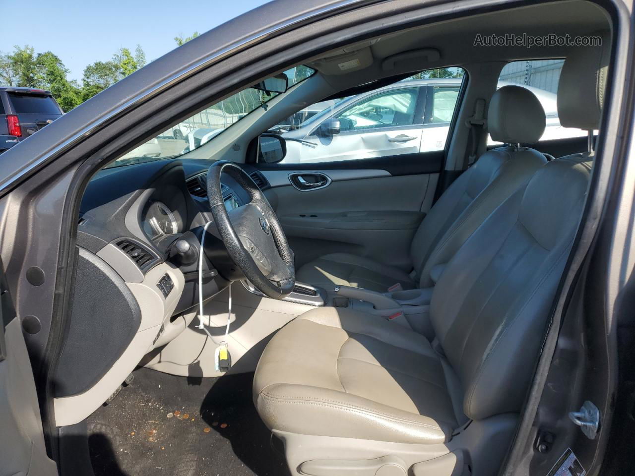 2015 Nissan Sentra S Brown vin: 3N1AB7AP9FY291473