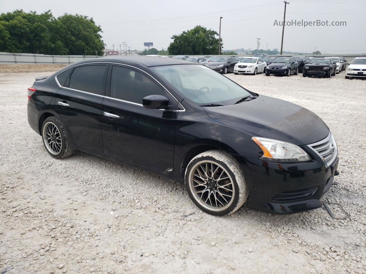 2015 Nissan Sentra S Black vin: 3N1AB7AP9FY292476