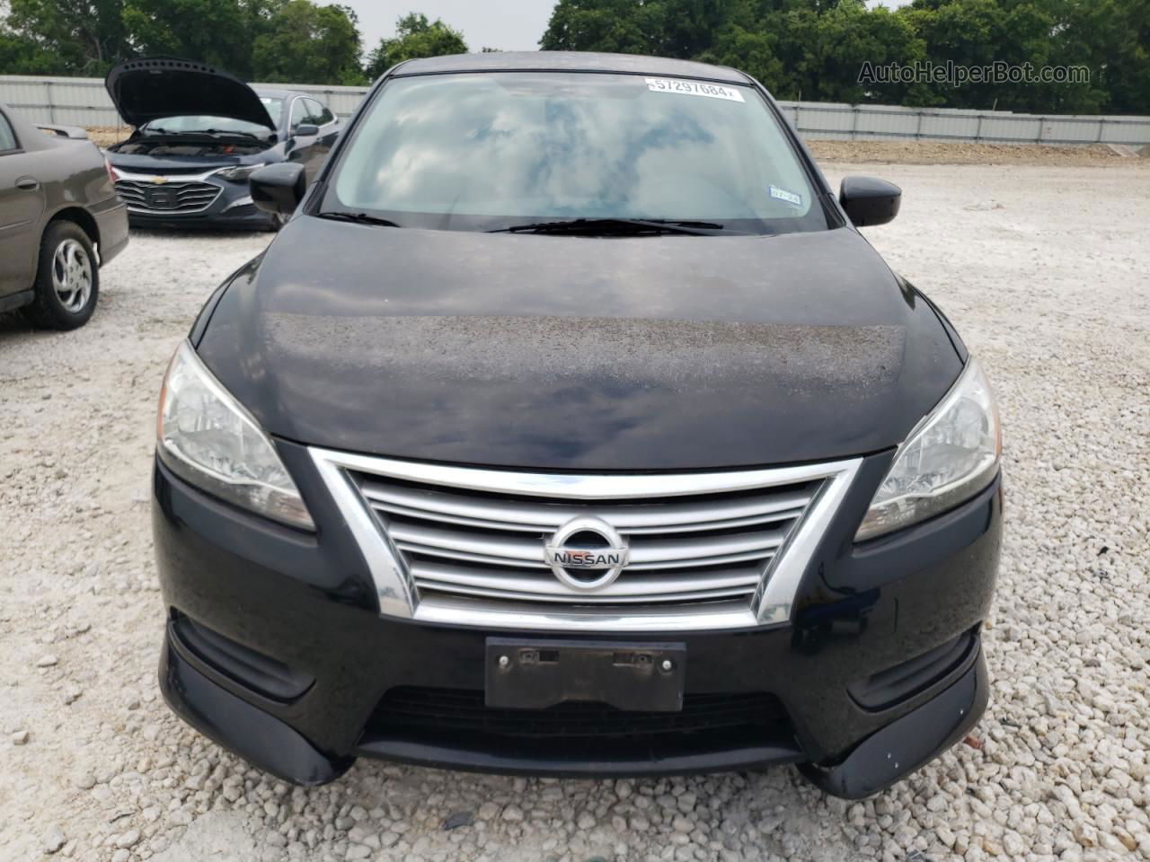 2015 Nissan Sentra S Black vin: 3N1AB7AP9FY292476