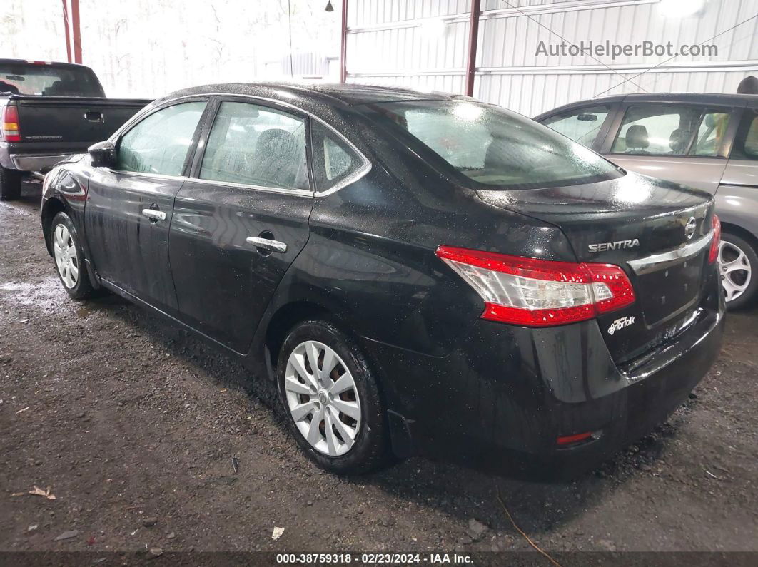 2015 Nissan Sentra S Черный vin: 3N1AB7AP9FY301130