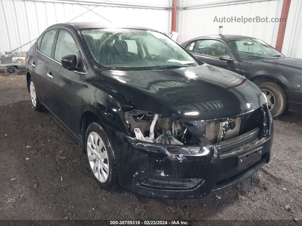 2015 Nissan Sentra S Black vin: 3N1AB7AP9FY301130