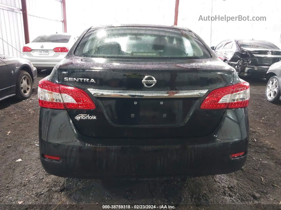 2015 Nissan Sentra S Черный vin: 3N1AB7AP9FY301130