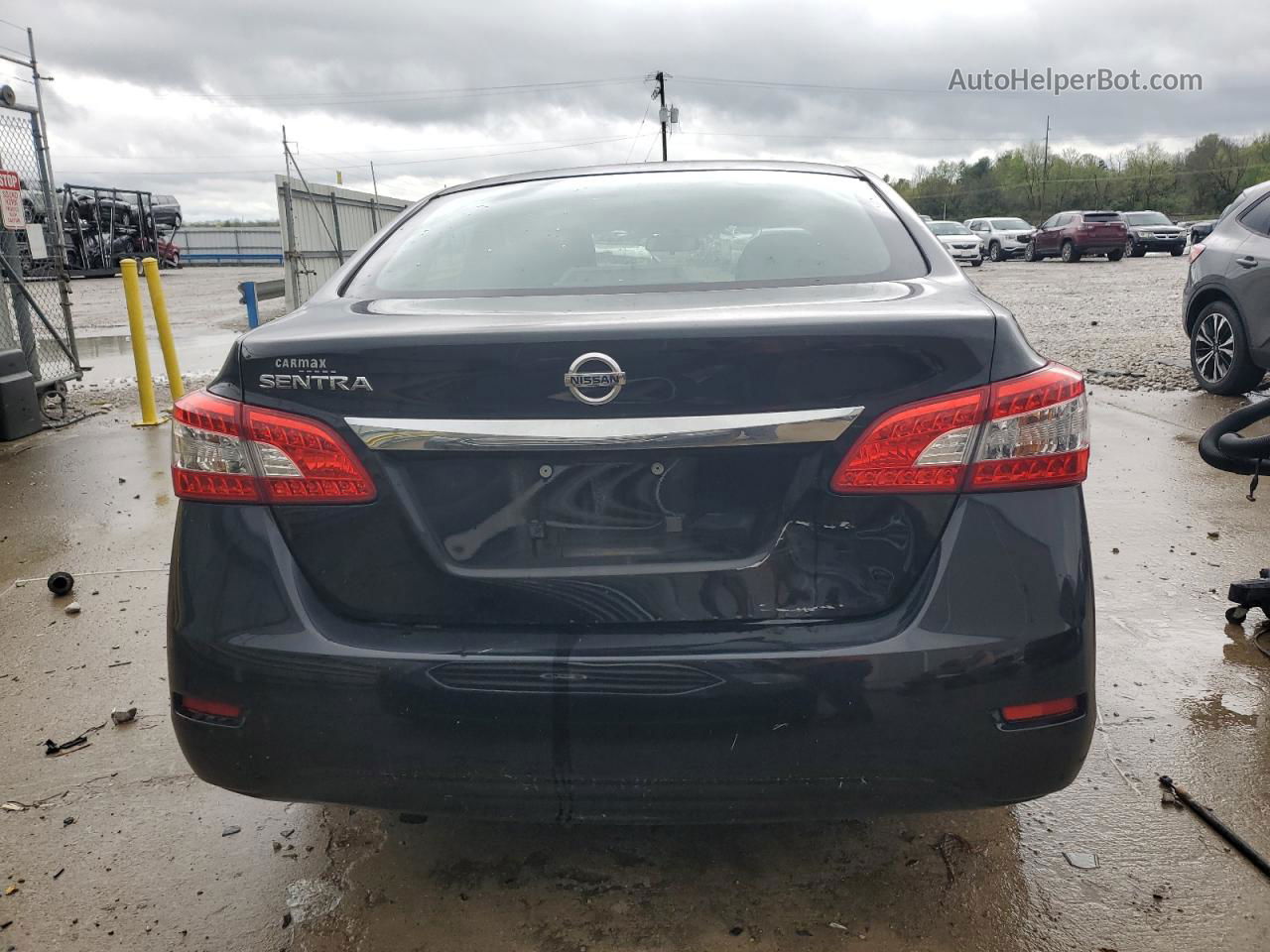 2015 Nissan Sentra S Черный vin: 3N1AB7AP9FY310930