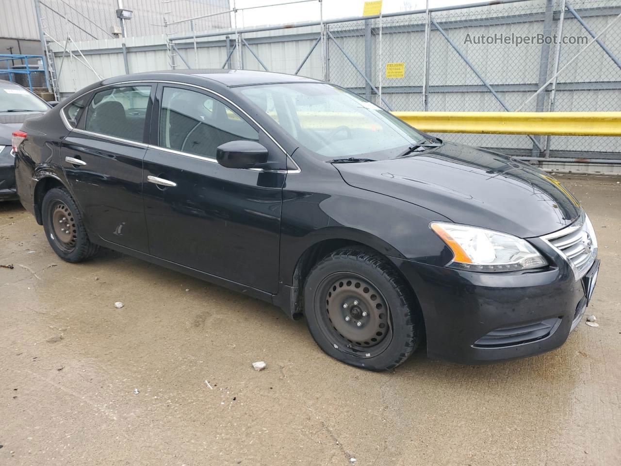 2015 Nissan Sentra S Черный vin: 3N1AB7AP9FY310930