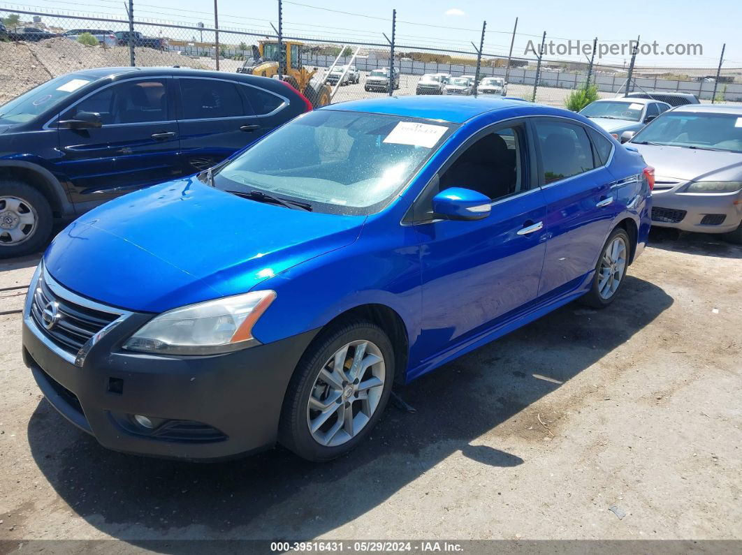 2015 Nissan Sentra Sr Blue vin: 3N1AB7AP9FY314072