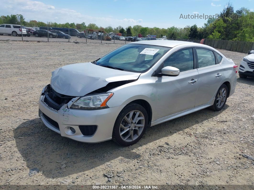 2015 Nissan Sentra Sr Silver vin: 3N1AB7AP9FY334323