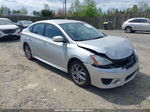 2015 Nissan Sentra Sr Silver vin: 3N1AB7AP9FY334323