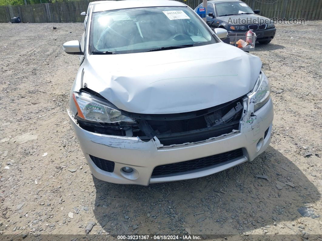 2015 Nissan Sentra Sr Silver vin: 3N1AB7AP9FY334323