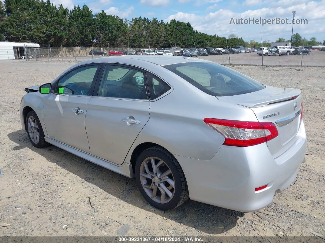 2015 Nissan Sentra Sr Silver vin: 3N1AB7AP9FY334323