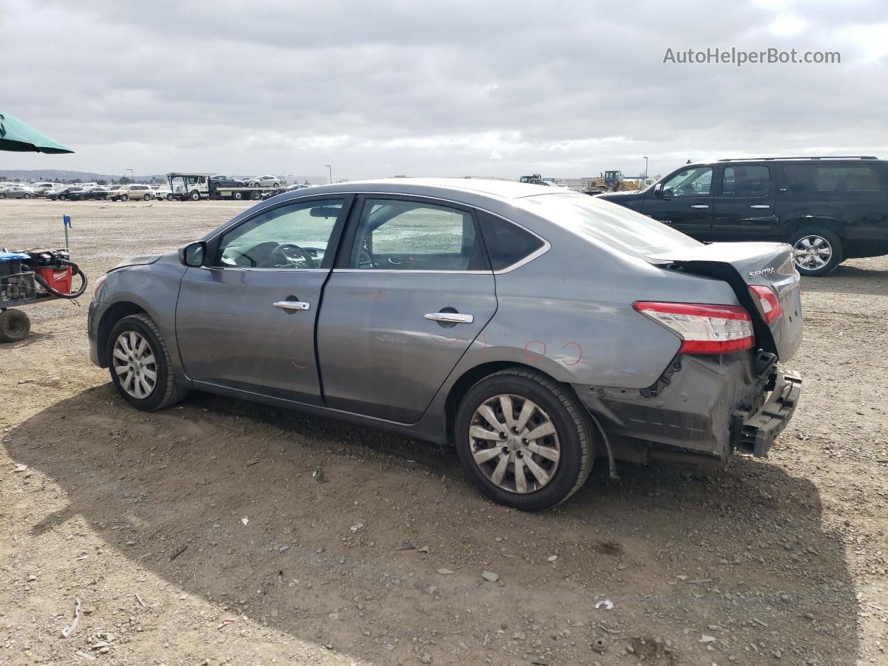 2015 Nissan Sentra S Gray vin: 3N1AB7AP9FY344074