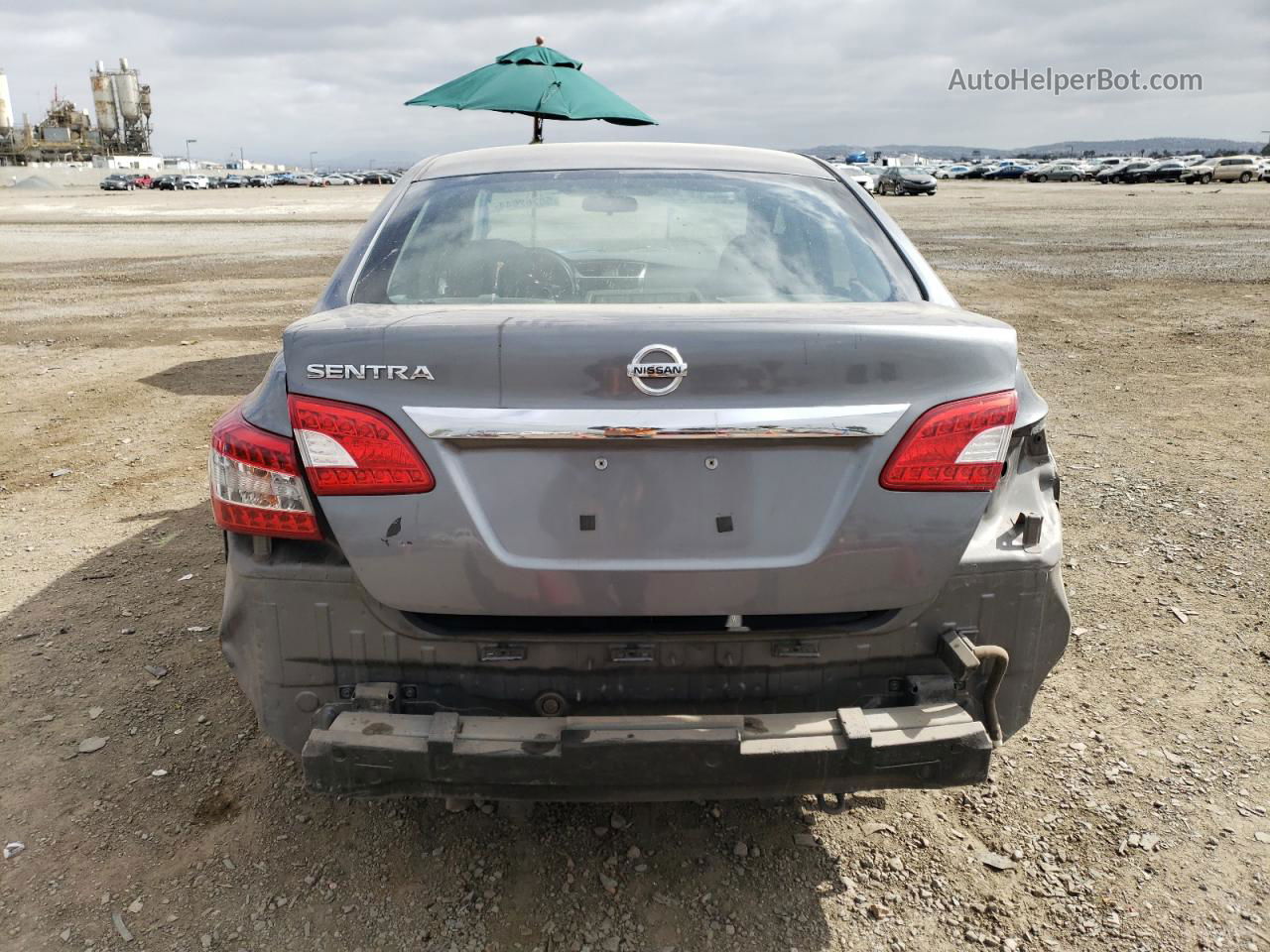 2015 Nissan Sentra S Gray vin: 3N1AB7AP9FY344074