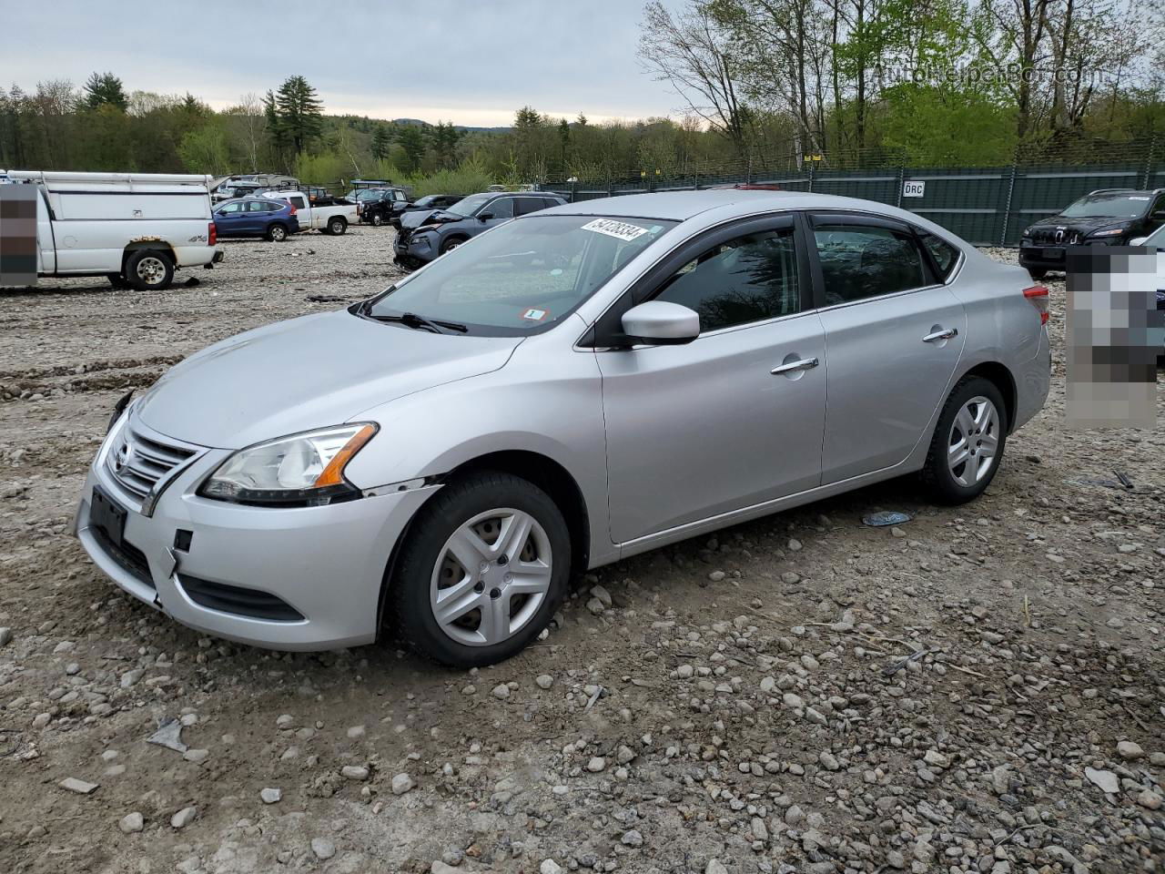 2015 Nissan Sentra S Silver vin: 3N1AB7AP9FY349792