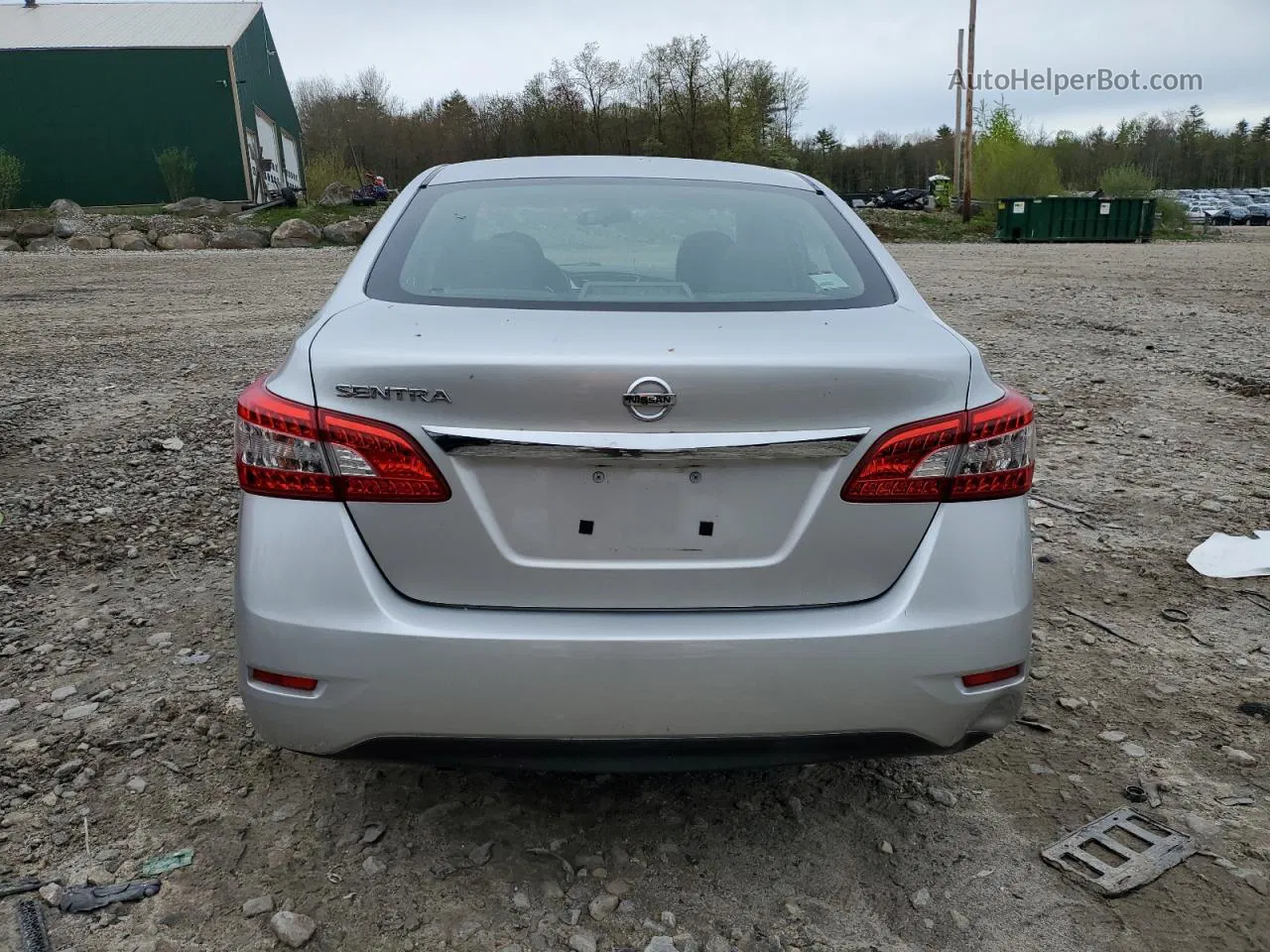 2015 Nissan Sentra S Silver vin: 3N1AB7AP9FY349792