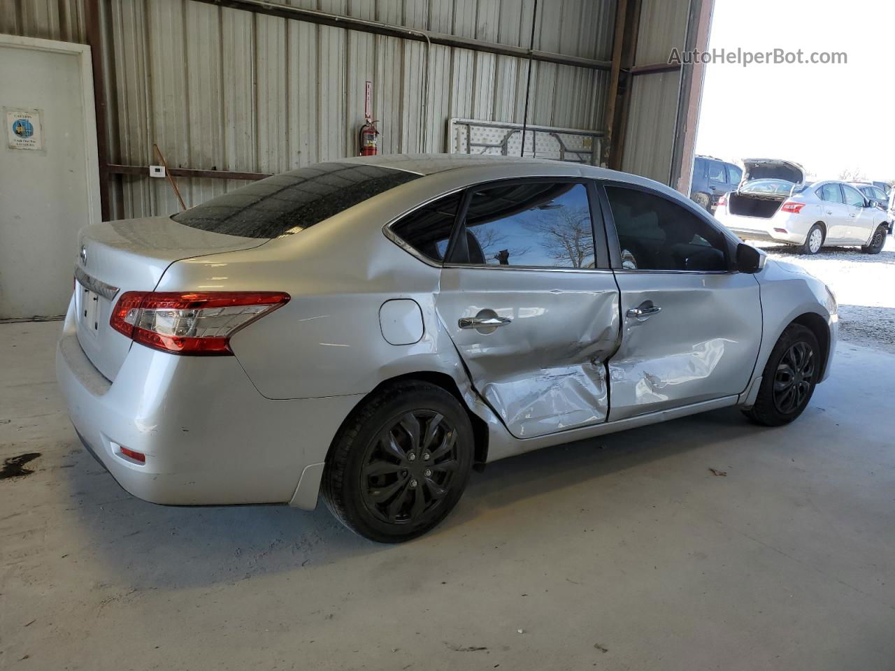 2015 Nissan Sentra S Silver vin: 3N1AB7AP9FY365135