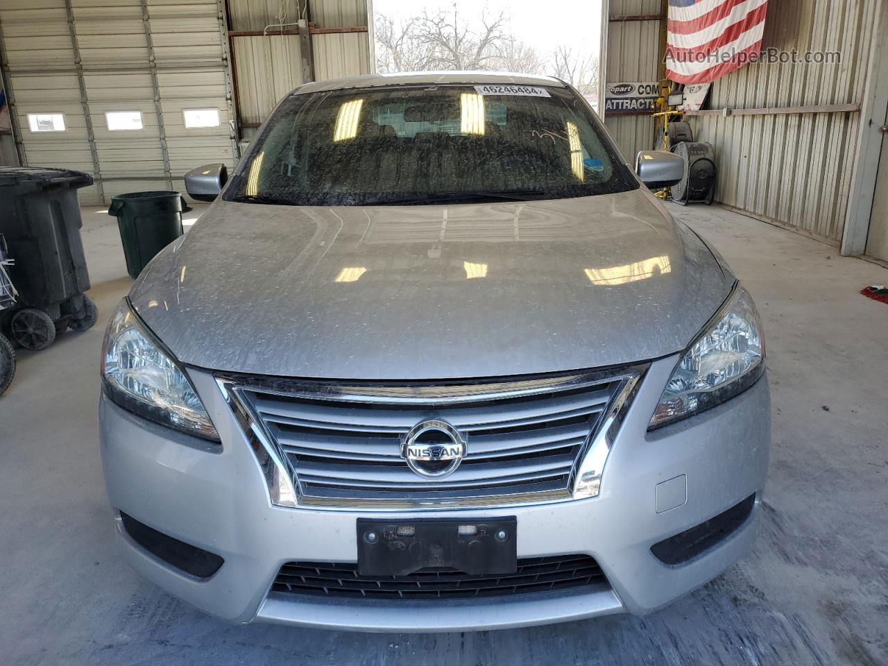 2015 Nissan Sentra S Silver vin: 3N1AB7AP9FY365135