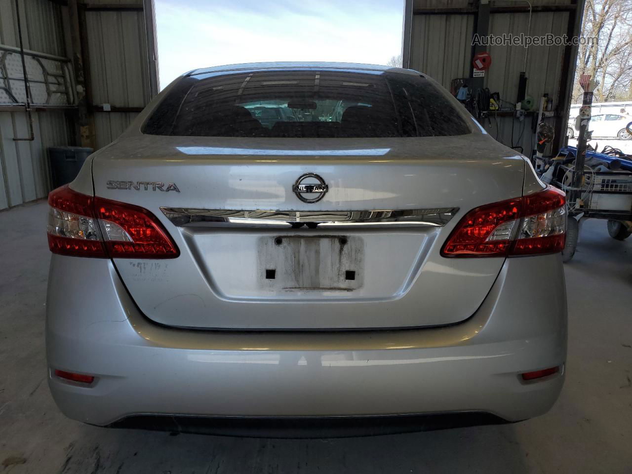 2015 Nissan Sentra S Silver vin: 3N1AB7AP9FY365135