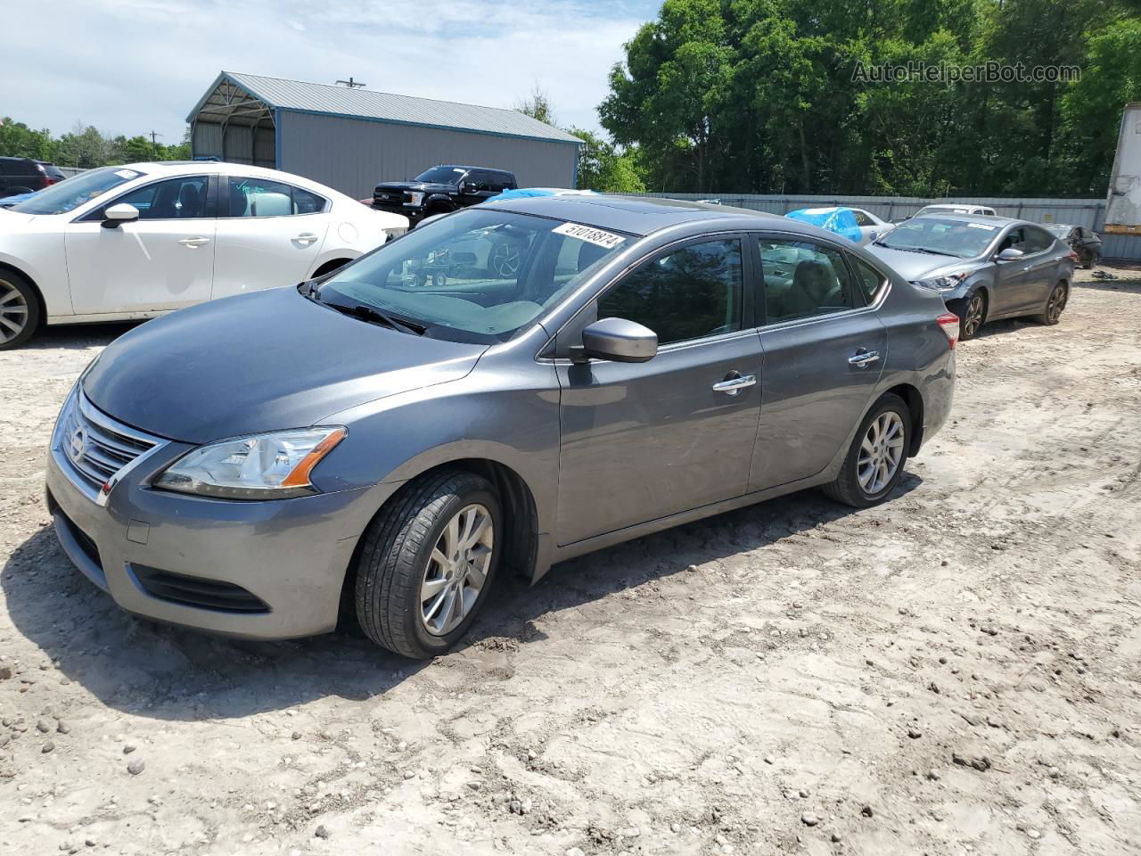 2015 Nissan Sentra S Charcoal vin: 3N1AB7AP9FY382498