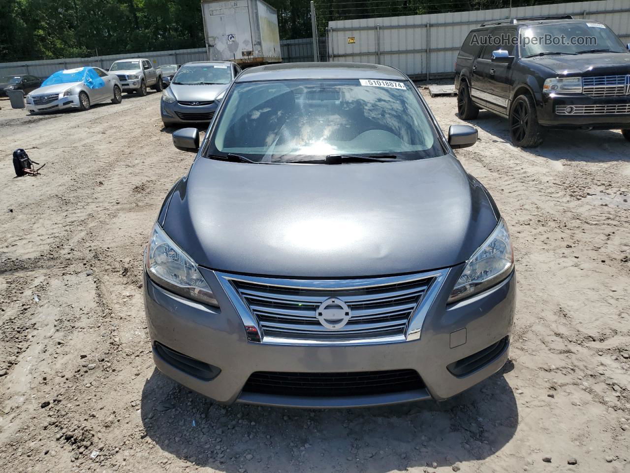 2015 Nissan Sentra S Charcoal vin: 3N1AB7AP9FY382498