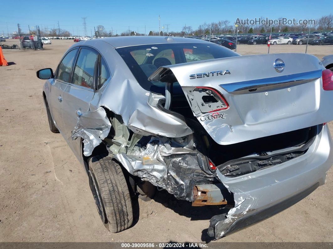 2016 Nissan Sentra Fe+ S/s/sl/sr/sv Silver vin: 3N1AB7AP9GL640257