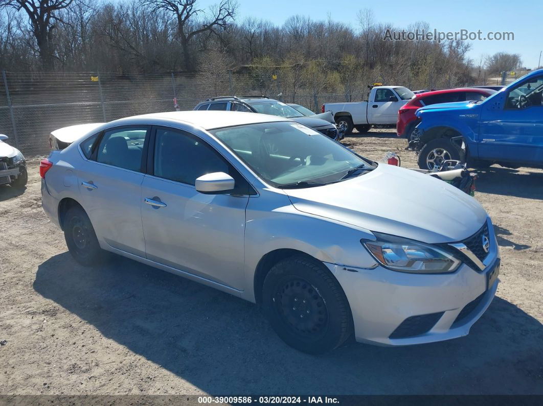 2016 Nissan Sentra Fe+ S/s/sl/sr/sv Silver vin: 3N1AB7AP9GL640257