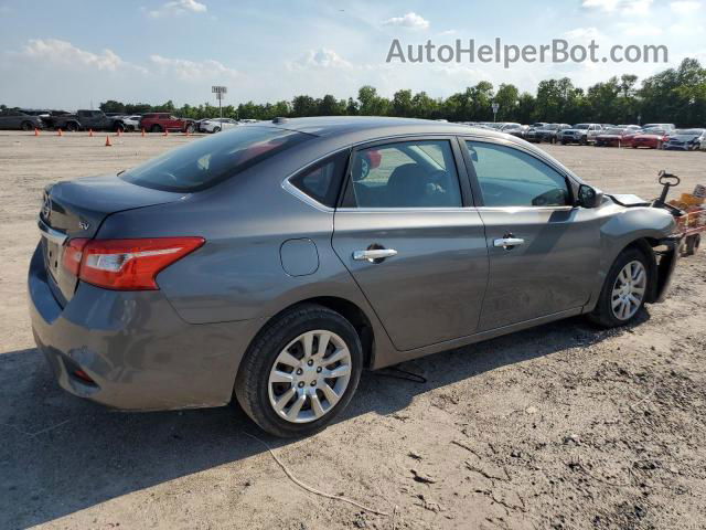 2016 Nissan Sentra S Gray vin: 3N1AB7AP9GL645281