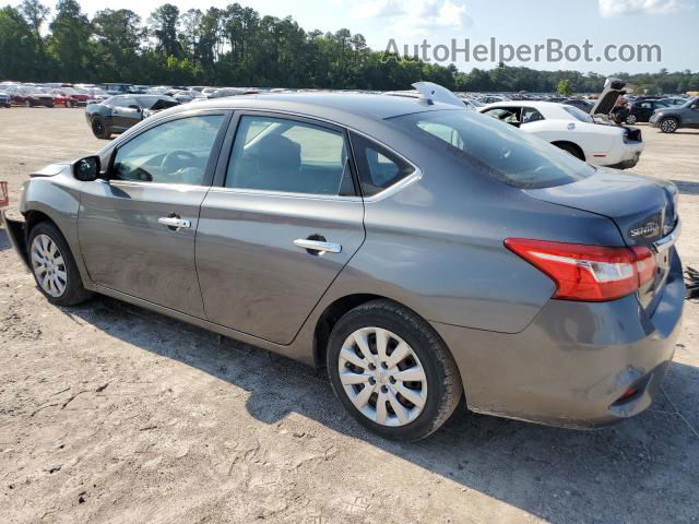 2016 Nissan Sentra S Gray vin: 3N1AB7AP9GL645281