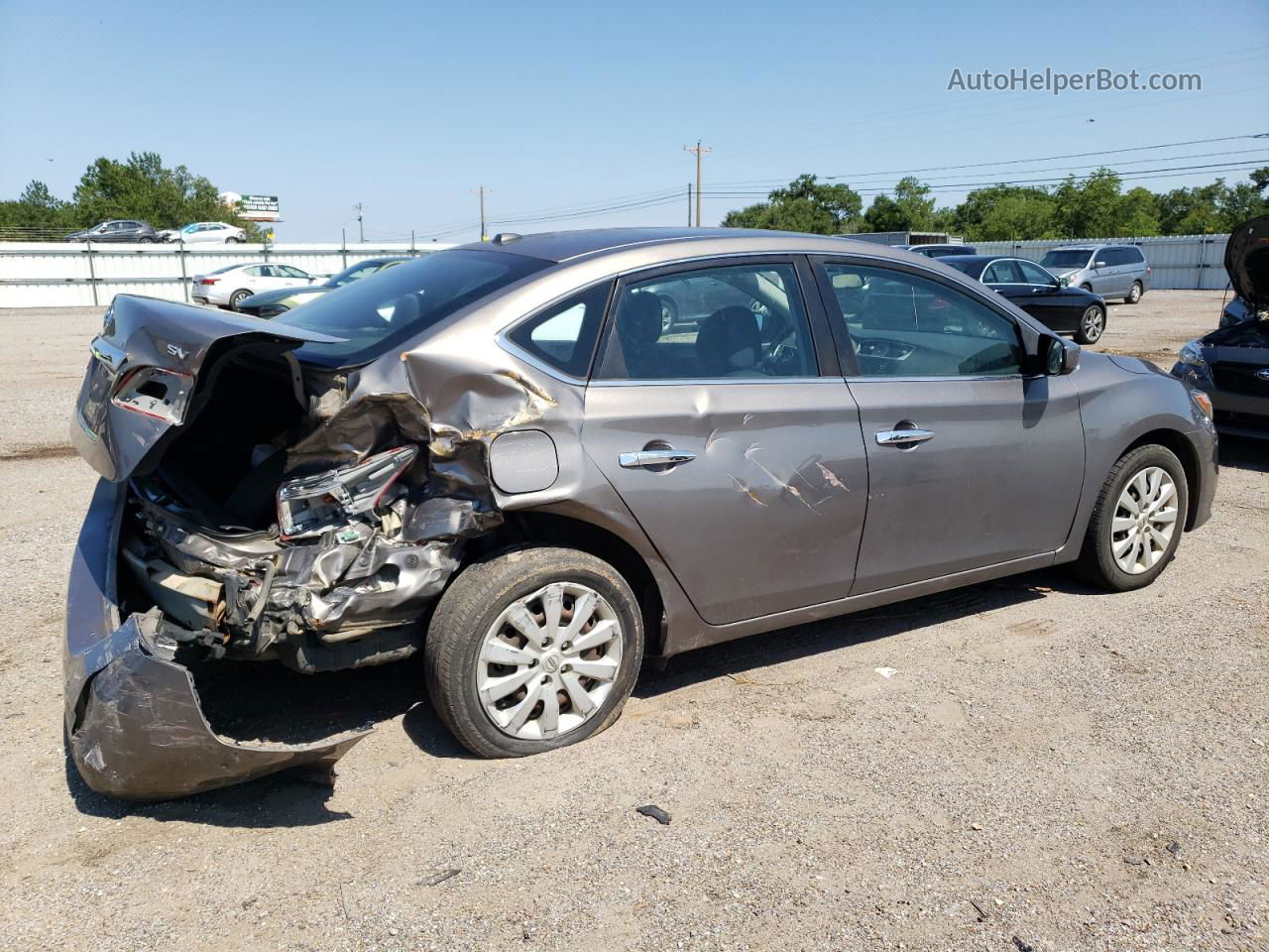 2016 Nissan Sentra S Gray vin: 3N1AB7AP9GL679558